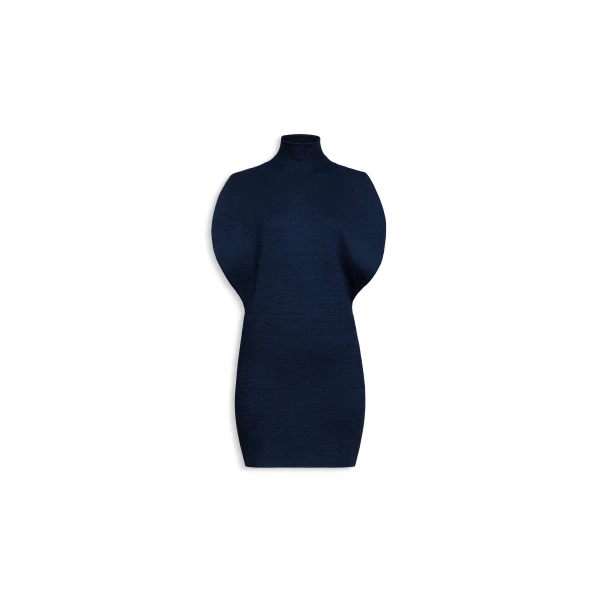 Alaia Silk Knit Cinched Dress