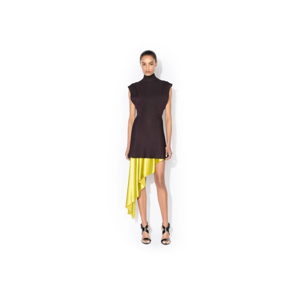 Alaia Silk Knit Short Dress, view 2