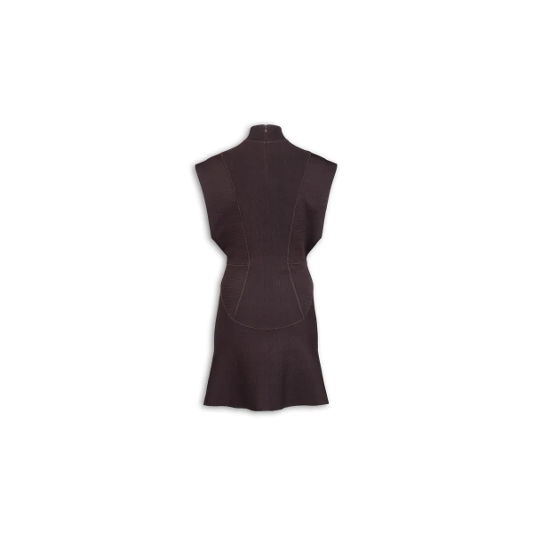 Alaia Silk Knit Short Dress, view 5