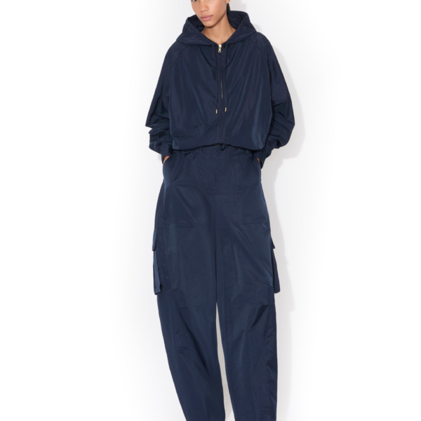 Alaïa Silk Radzimir Hooded Windjacket - ALAÏA Hoodies - Laser Cut Luxury - Shop at Coveti