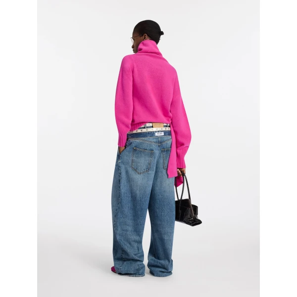 The Attico Sky blue jeans, view 3