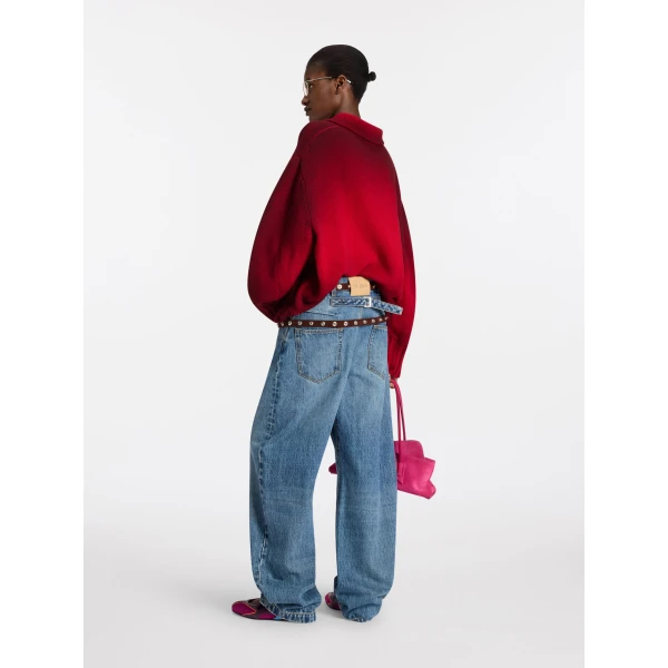 The Attico Sky blue jeans, view 3