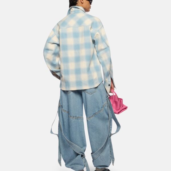 Attico sky blue trousers