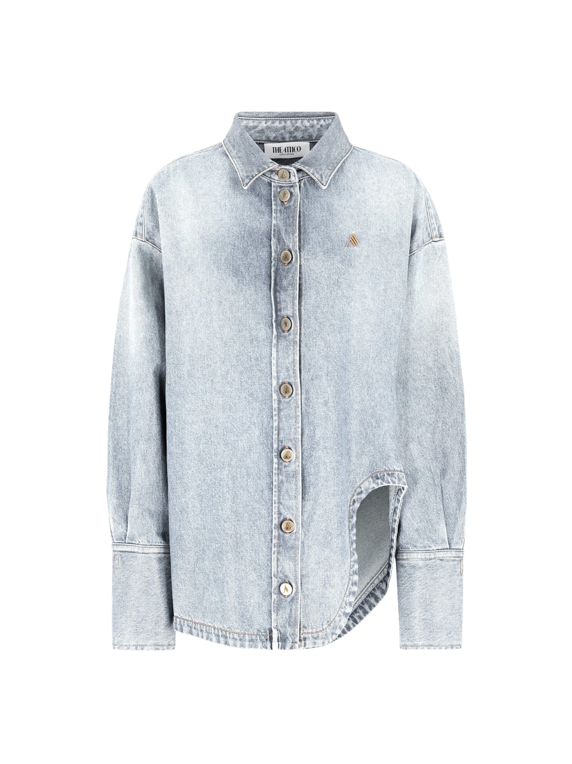 The Attico Sky blue shirt jacket
