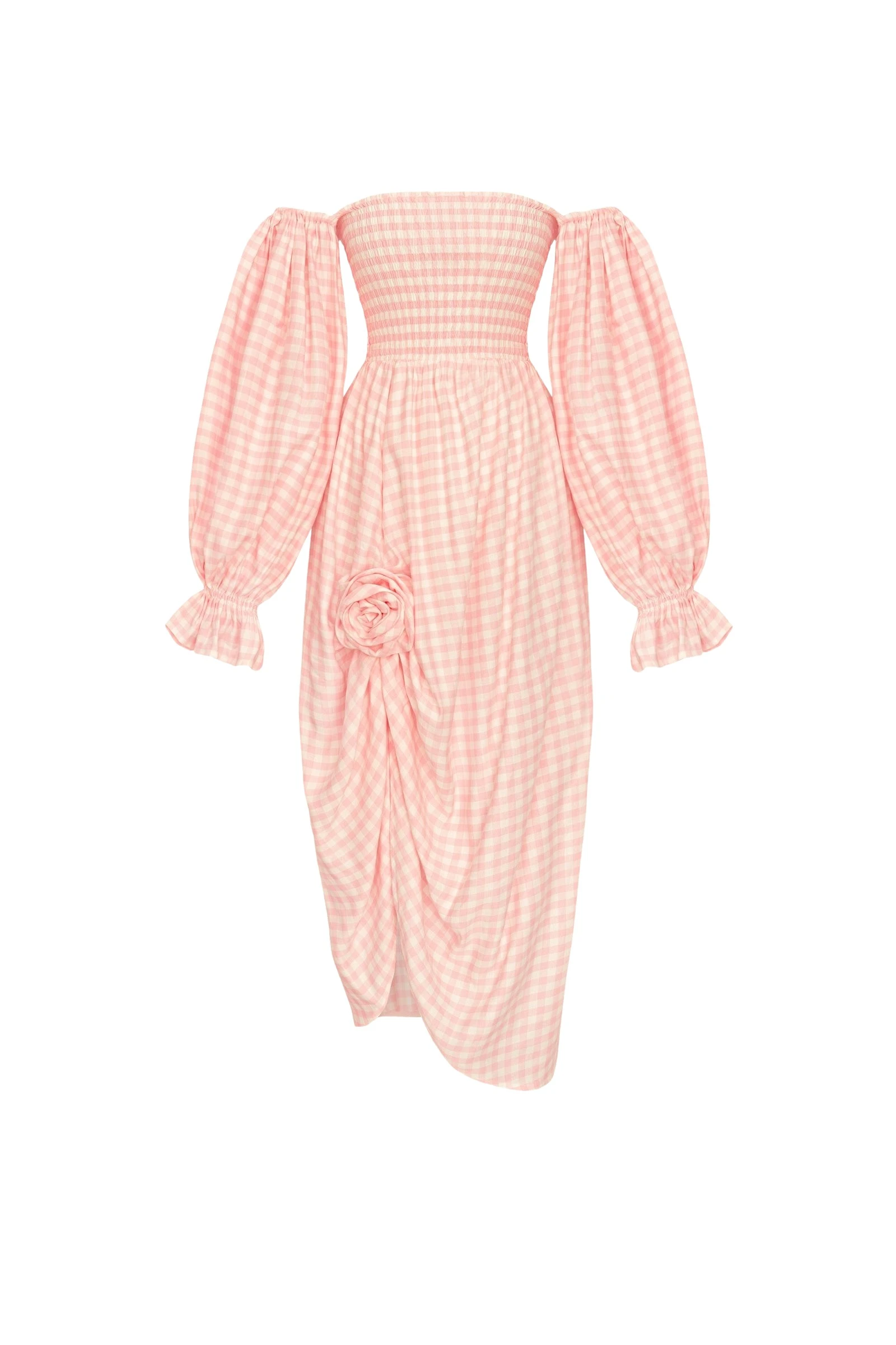 Sleeper-Atlanta-Rose-Applique-Off-the-Shoulder-Dress95323_nobg Sleeper dress