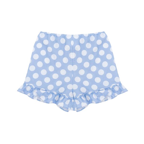 Cha-Cha Lounge Shorts with Headscarf in Blue Polka Dot