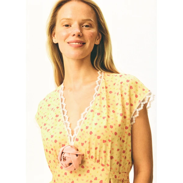 Sleeper wild pansies dress