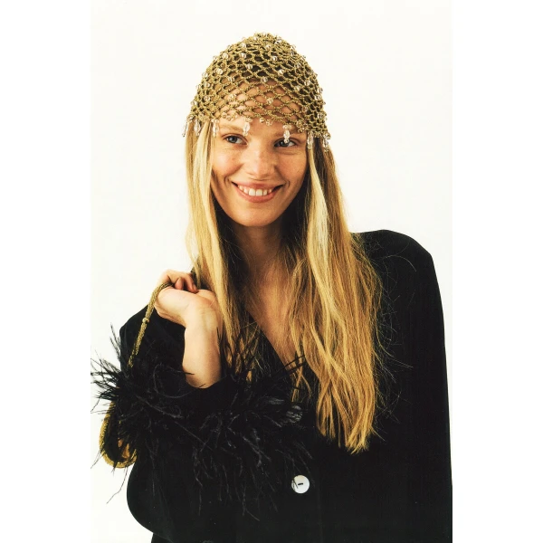 party pajamas set with detachable feathers in black
