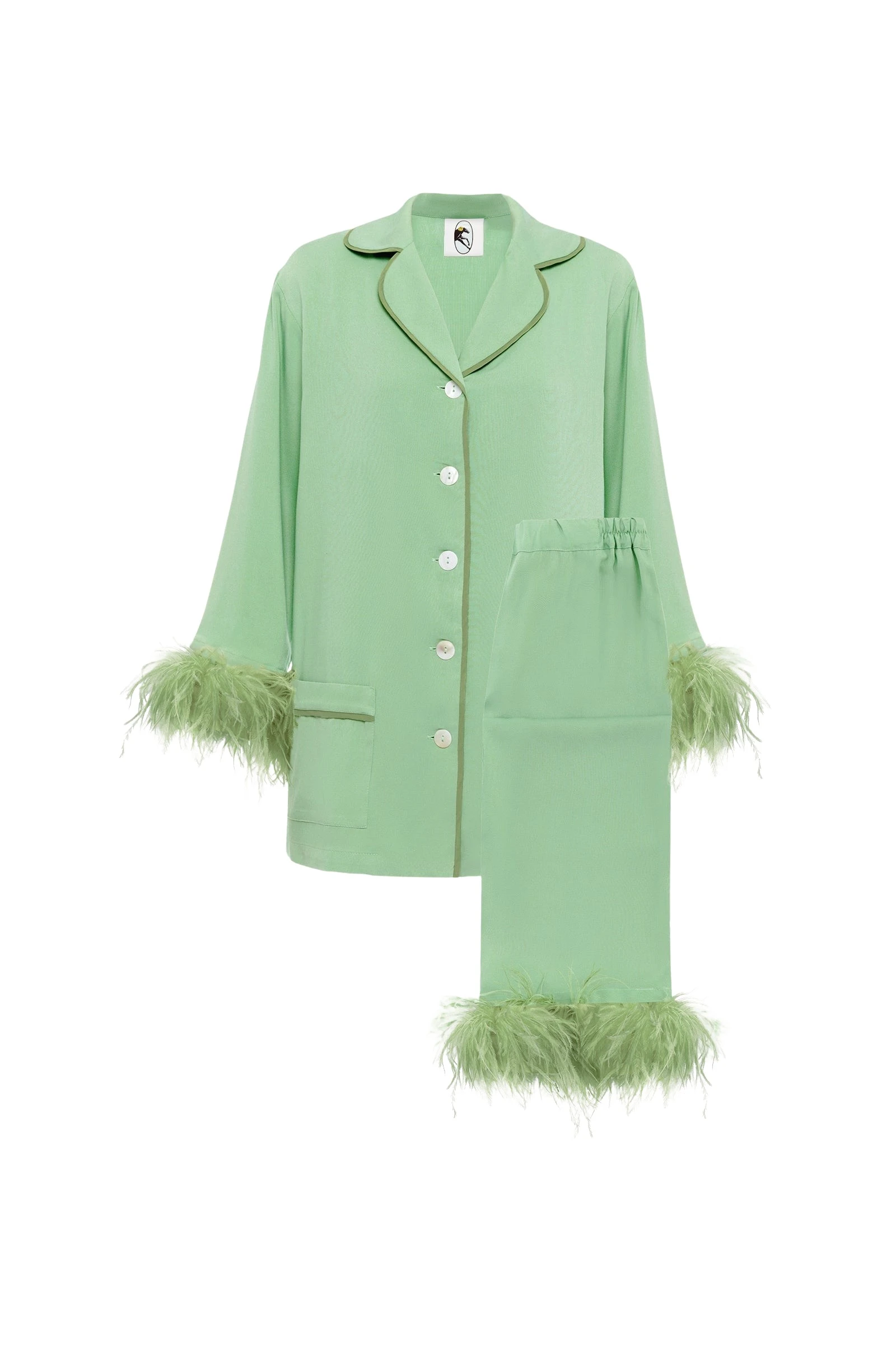Sleeper-Party-Pajamas-Set-with-Detachable-Feathers-in-Mint73603_nobg Sleeper loungewear set