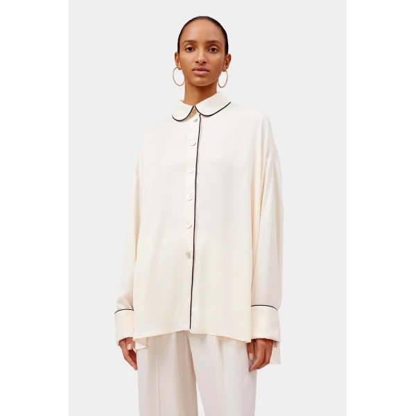 The Sleeper Pastelle Oversized Shirt in Off-white, view 6