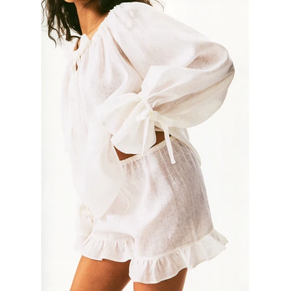 Sleeper white shorts