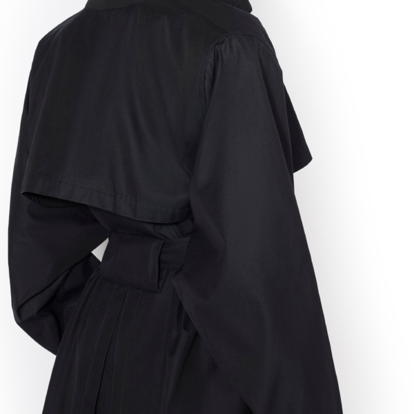 Alaïa Solaro Cotton Trench Coat - ALAÏA Coats - Laser Cut Luxury - Shop at Coveti