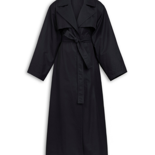 Alaïa Solaro Cotton Trench Coat - ALAÏA Coats - Laser Cut Luxury - Shop at Coveti