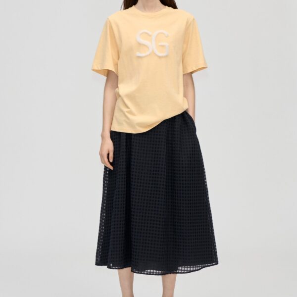Adjustable Waist Voluminous Midi Skirt
