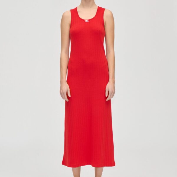 Deep Neckline Tank Dress