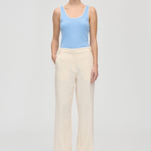 Elastic Detail Tailoring Pants
