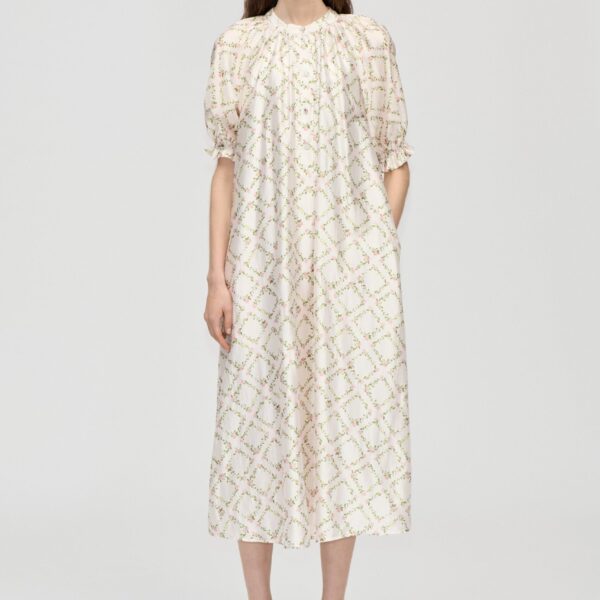 Front Placket Long Dress