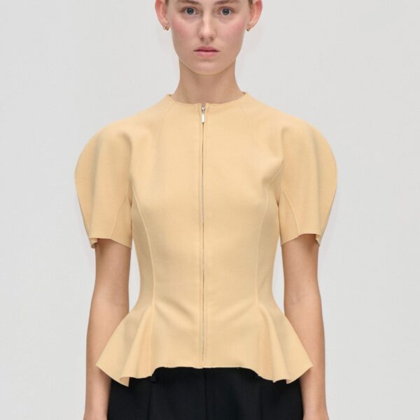 High-Neck Zip Top