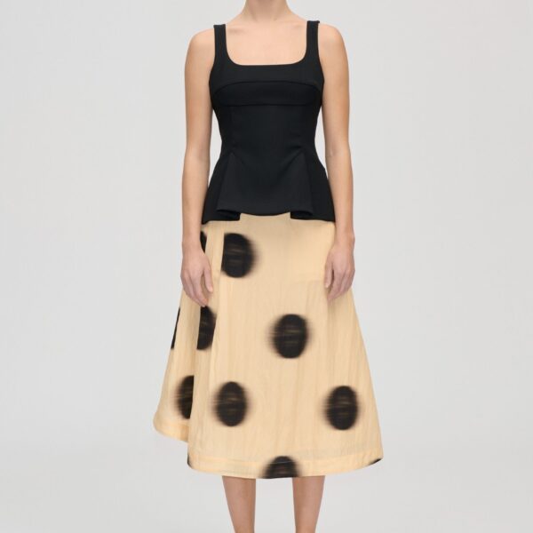 Pleated Midi Skirt