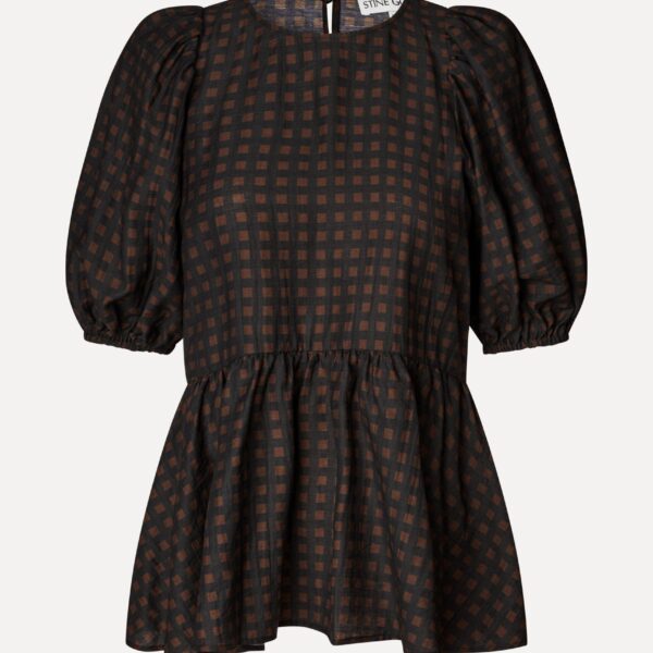 Puff Sleeve Peplum Top