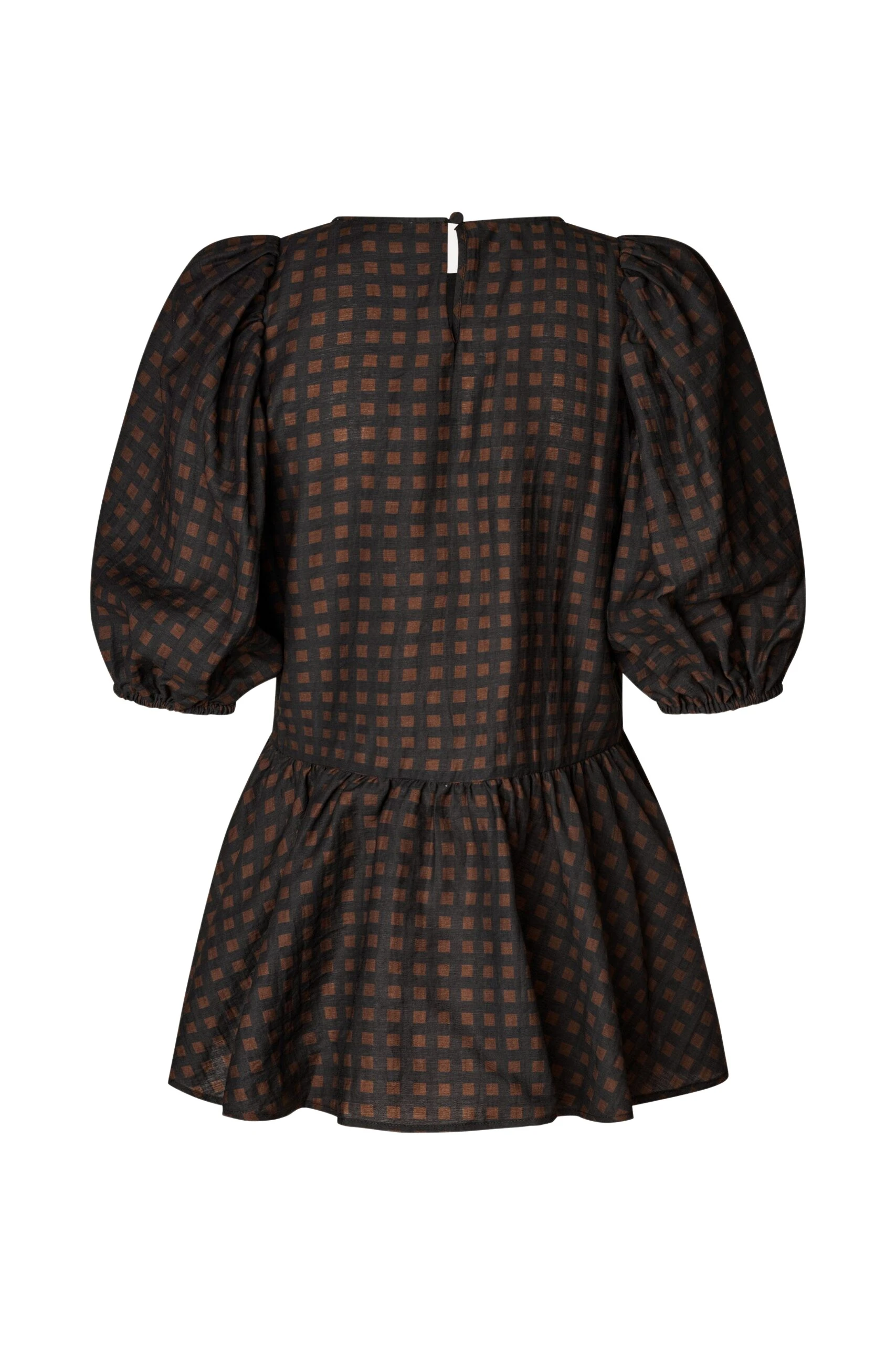Stine-Goya-Puff-Sleeve-Peplum-Top-in-Morgensol-Checks-scaled53455_nobg Stine Goya