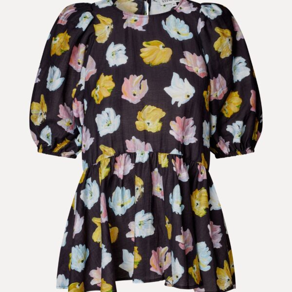 Puff Sleeve Peplum Top