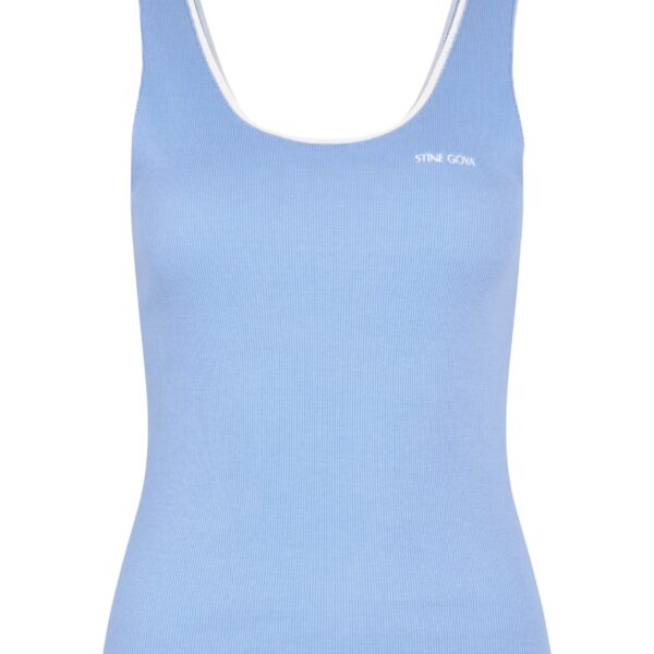 Rib Tank Top in Bel Air Blue