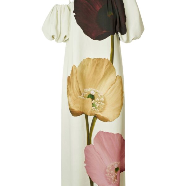 Romantic Long Dress in Poppies