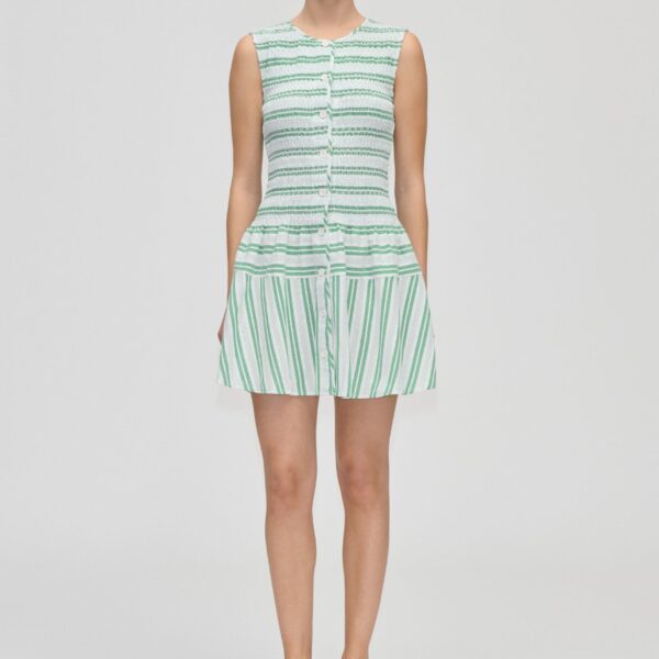 Sleeveless Smocked Short Dress