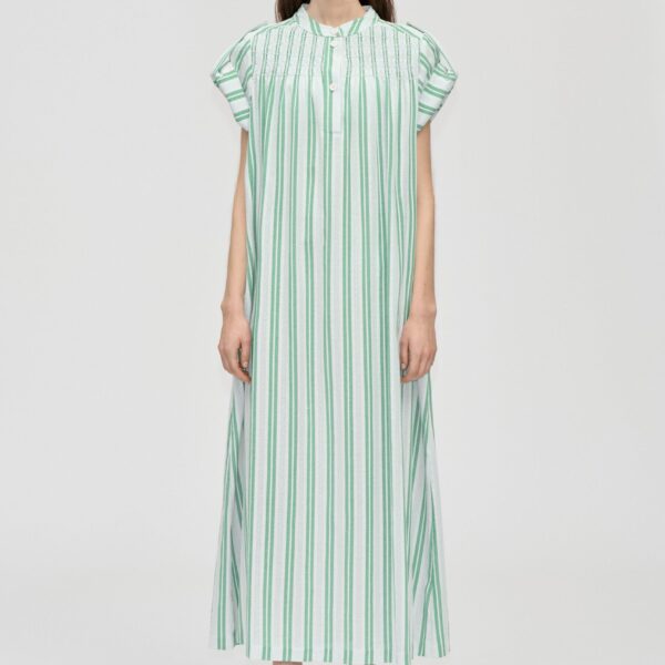 Smocked Tunic Long Dress
