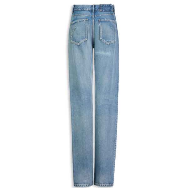 Alaïa Straight Denim Jeans - ALAÏA Pants - Laser Cut Luxury - Shop at Coveti