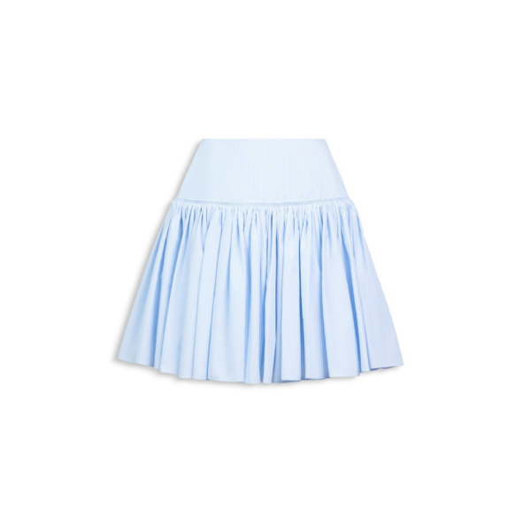 Alaïa Striped Poplin Basque Skirt - ALAÏA Skirts - Laser Cut Luxury - Shop at Coveti
