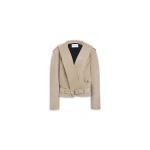 Alaïa Suede Hooded Biker Jacket - ALAÏA Jackets - Laser Cut Luxury - Shop at Coveti