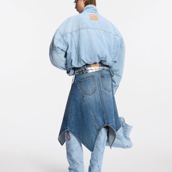 Attico super washed blue jacket
