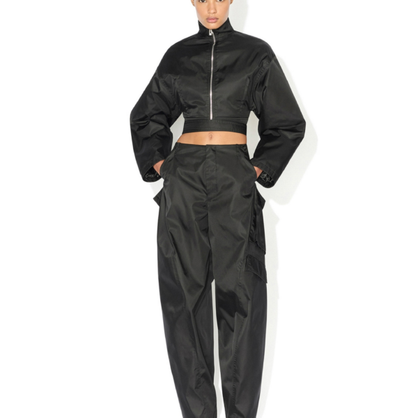 Alaïa Taffeta Cargo Pants - ALAÏA Pants - Laser Cut Luxury - Shop at Coveti