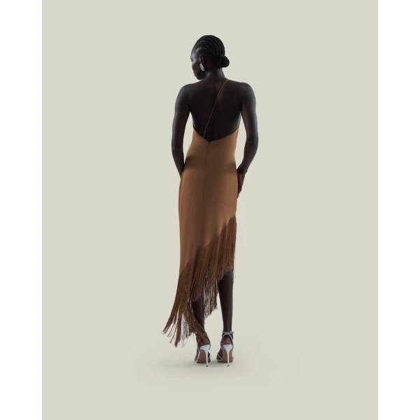 Taller Marmo Antelope Dress - Dresses - Italian Luxury Evening Wear at Coveti