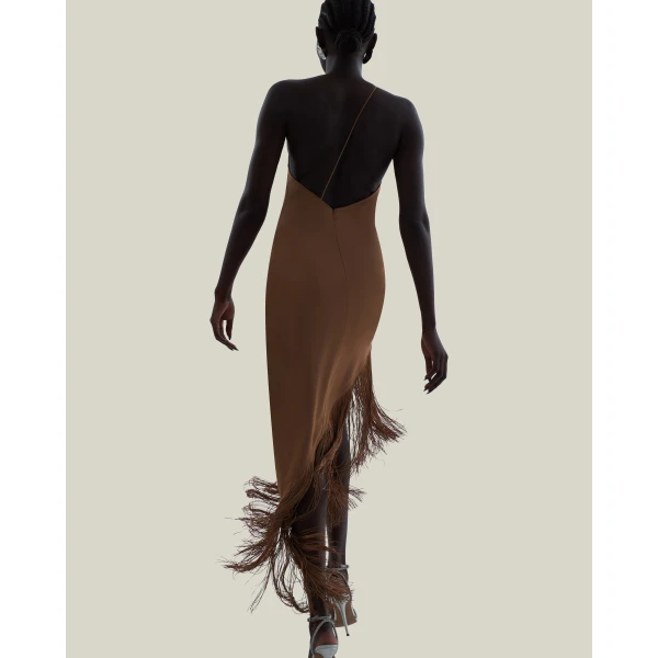 Taller Marmo Antelope Dress - Dresses - Italian Luxury Evening Wear at Coveti
