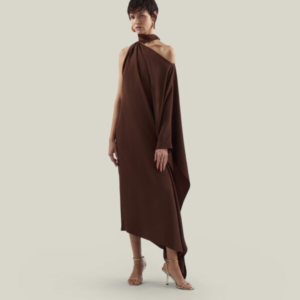 Taller Marmo Atlas Dress - Dresses - Italian Luxury Evening Wear at Coveti