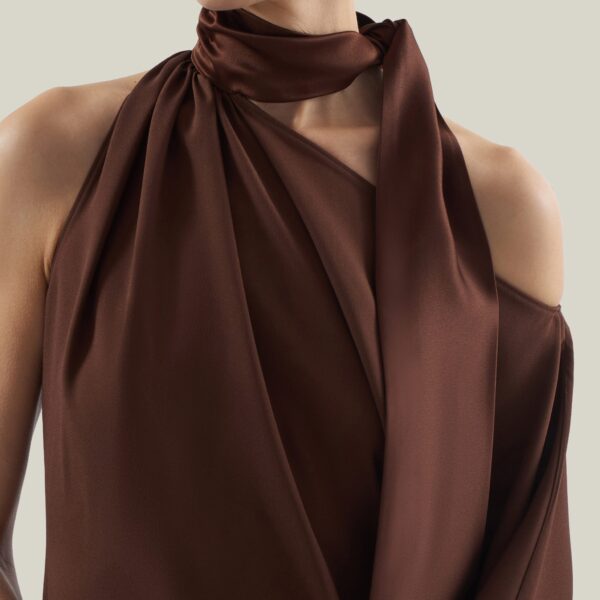 Taller Marmo Atlas Dress - Dresses - Italian Luxury Evening Wear at Coveti
