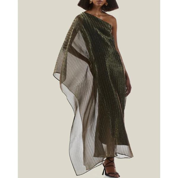 Taller Marmo Betsy Metallic Dress - Dresses - Italian Luxury Evening Wear at Coveti