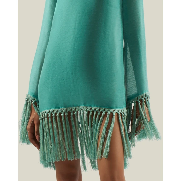 Taller Marmo Claudia Dress Linen - Dresses - Italian Luxury Evening Wear at Coveti