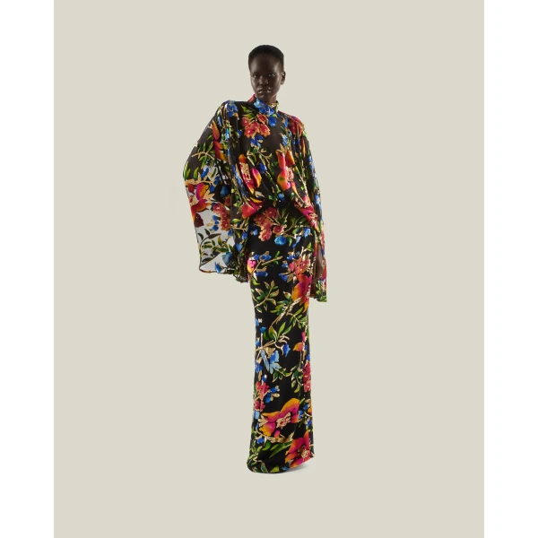 Taller Marmo Eolia Technicolor Gown - Dresses - Italian Luxury Evening Wear at Coveti