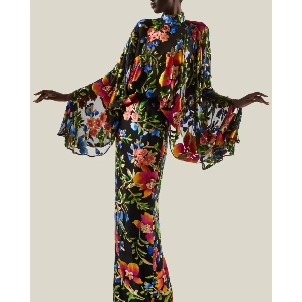 Taller Marmo Eolia Technicolor Gown - Dresses - Italian Luxury Evening Wear at Coveti