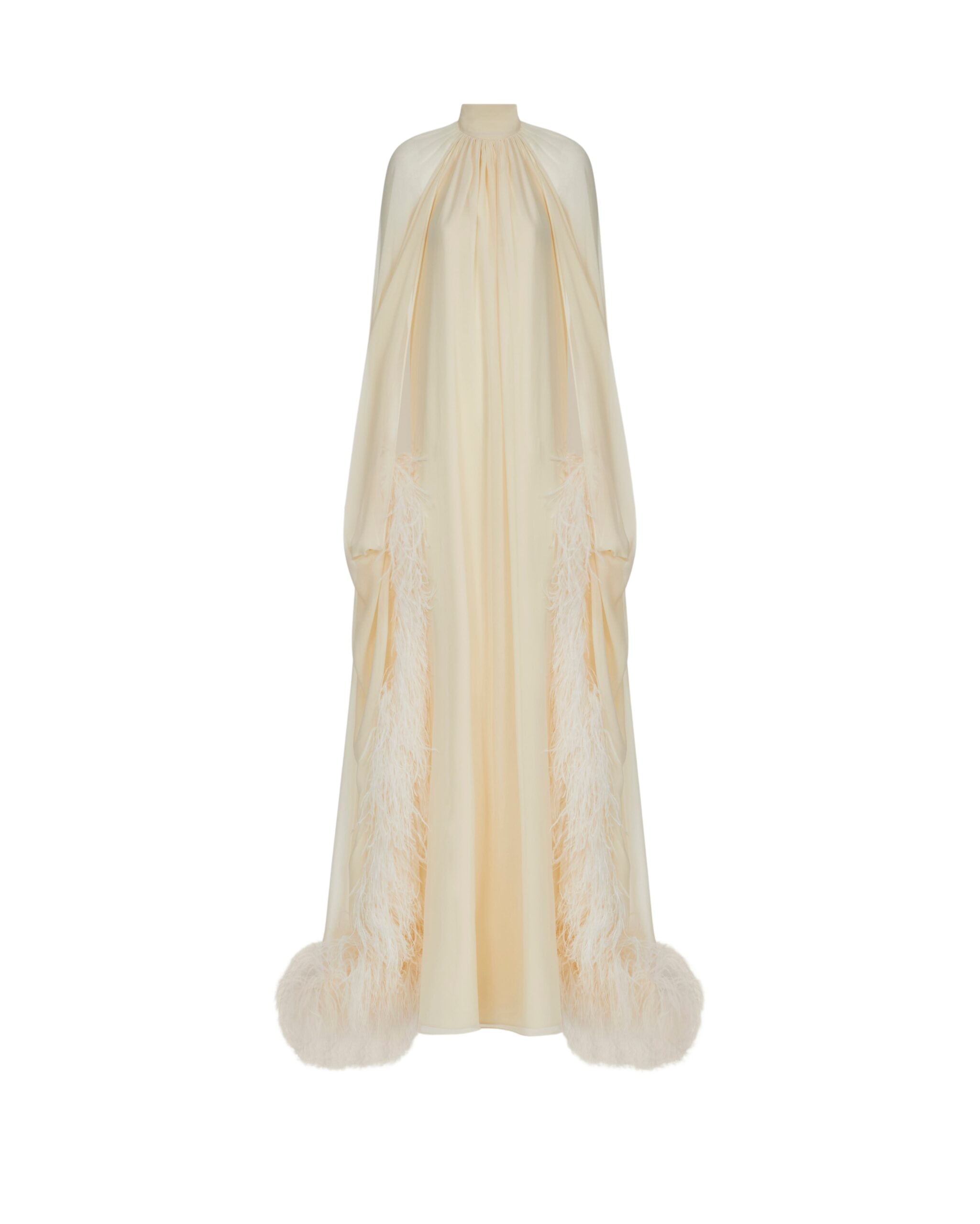 Taller Marmo Feathered Eterea Gown - Dresses - Italian Luxury Evening Wear at Coveti