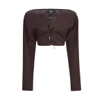 Taller Marmo Mila Desert Blouse - Tops - Italian Luxury Evening Wear at Coveti