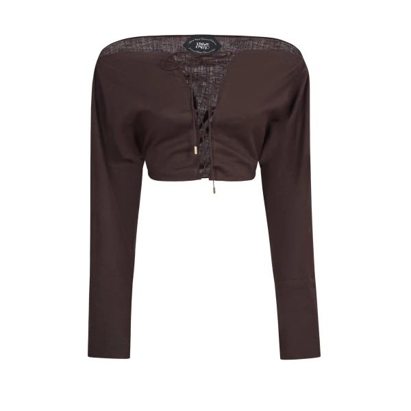 Taller Marmo Mila Desert Blouse - Tops - Italian Luxury Evening Wear at Coveti