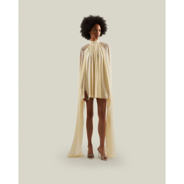Taller Marmo Mini Eterea Dress - Dresses - Italian Luxury Evening Wear at Coveti