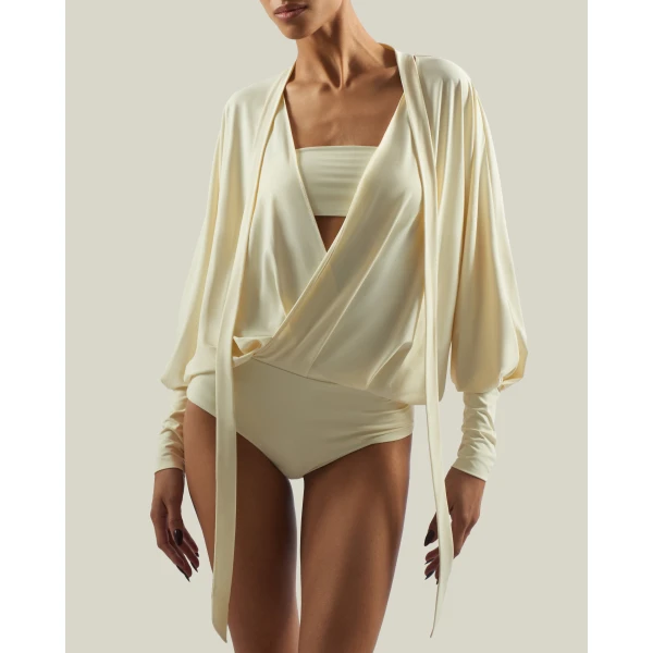 Taller Marmo Miss Jones Three-Piece Swimsuit - Beachwear - Italian Luxury Evening Wear at Coveti