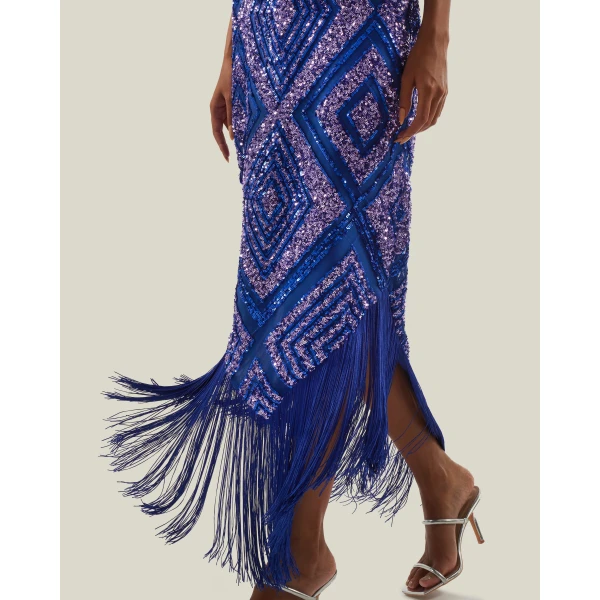 Taller Marmo Nina Flapper Dress - Dresses - Italian Luxury Evening Wear at Coveti