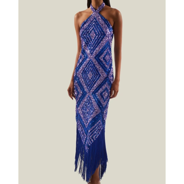 Taller Marmo Nina Flapper Dress - Dresses - Italian Luxury Evening Wear at Coveti